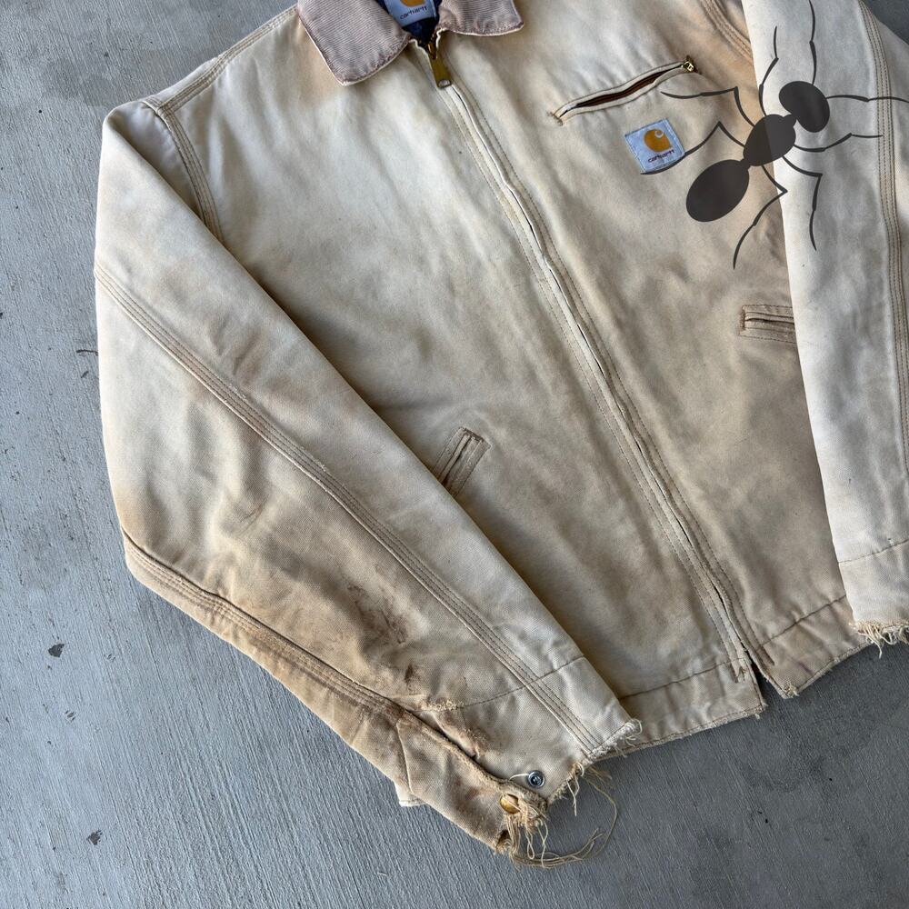 Carhartt faded brown Detroit work wear jacket - Picture 2 of 8
